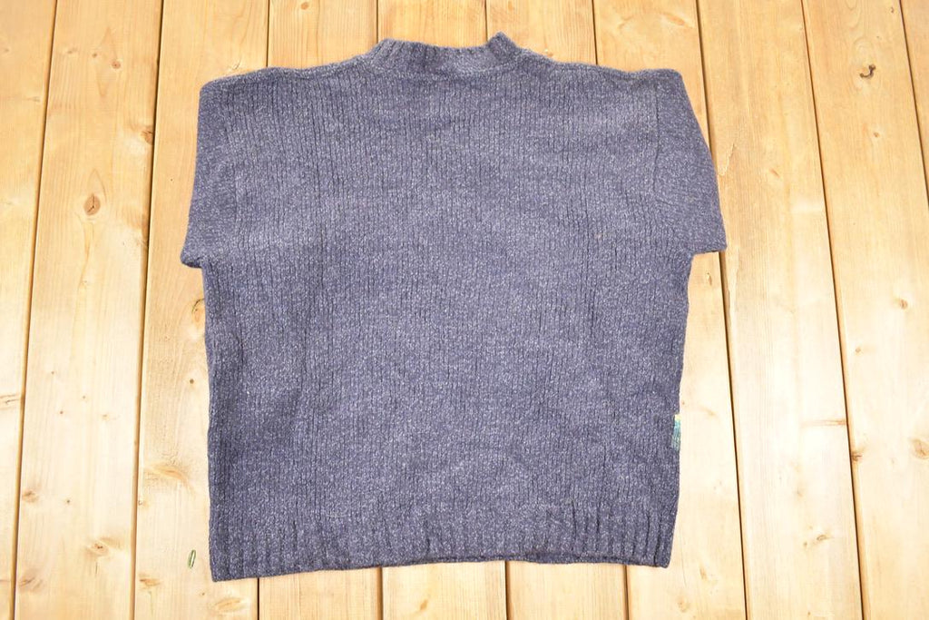 Vintage 1990s Gabriella Frattini Setball Abstract Knit Crewneck Sweater Mens L