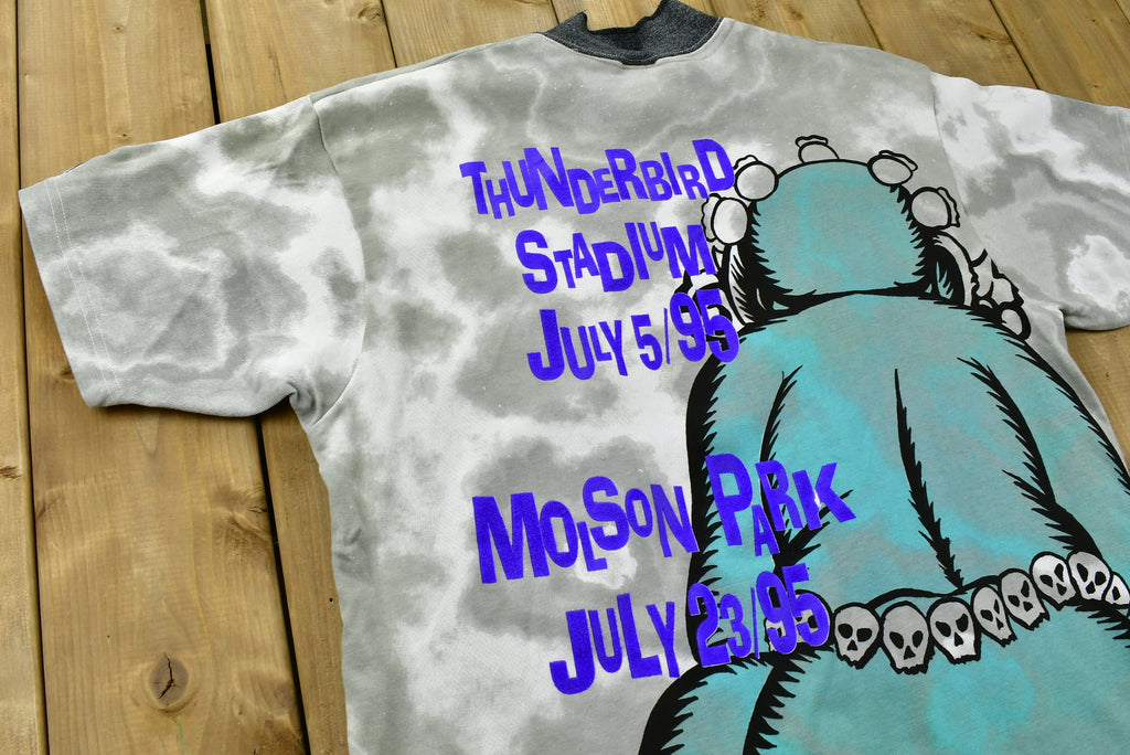 Vintage Deadstock 1995 Lollapalooza Buddha Mock Neck Tour T-Shirt