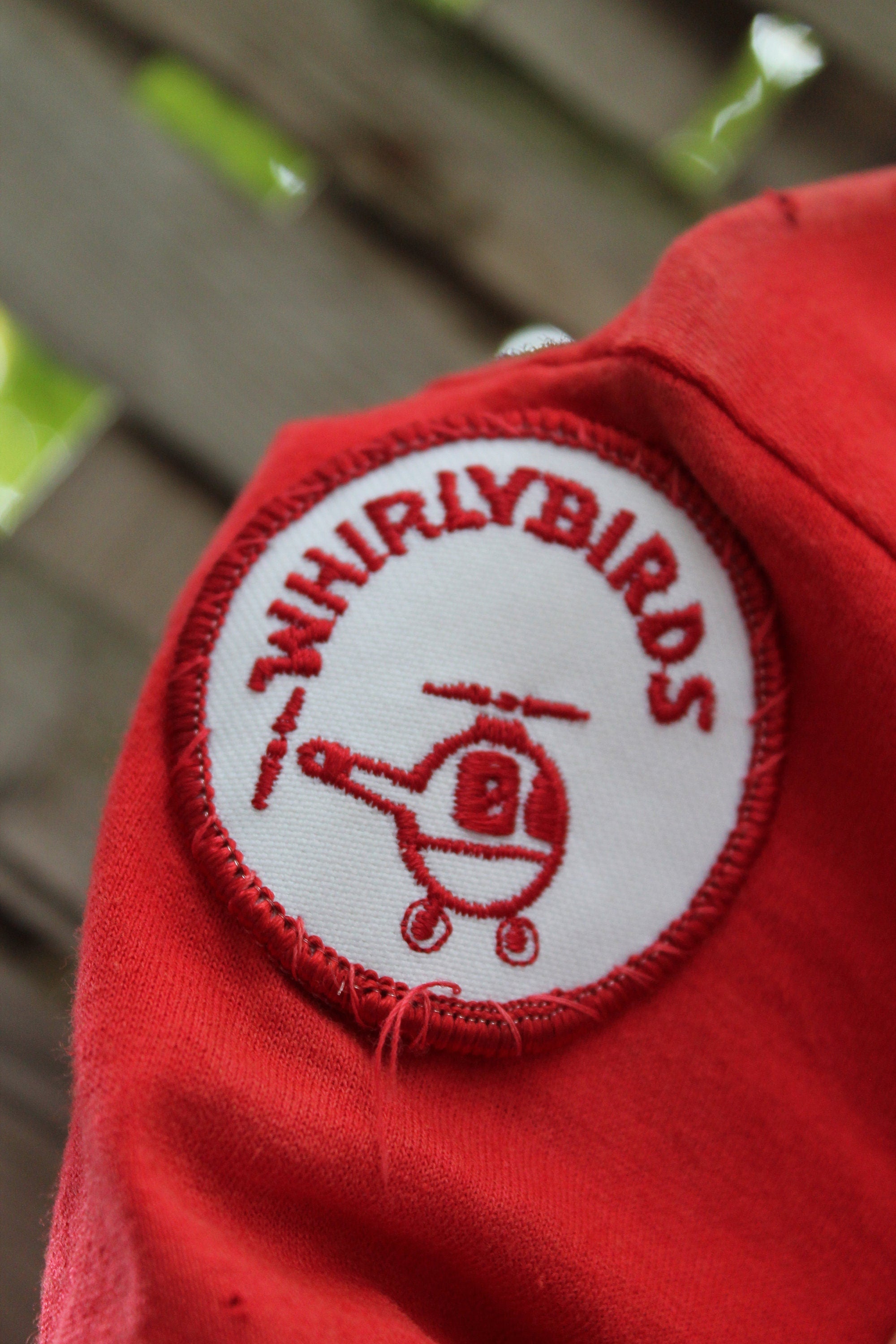 Vintage 1980s Whirlybirds Helicopter T-Shirt