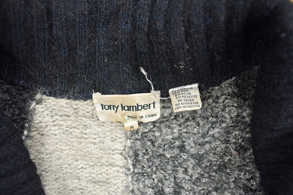 Vintage 1990s Tony Lambert Shawl Collar Knit Cardigan Sweater