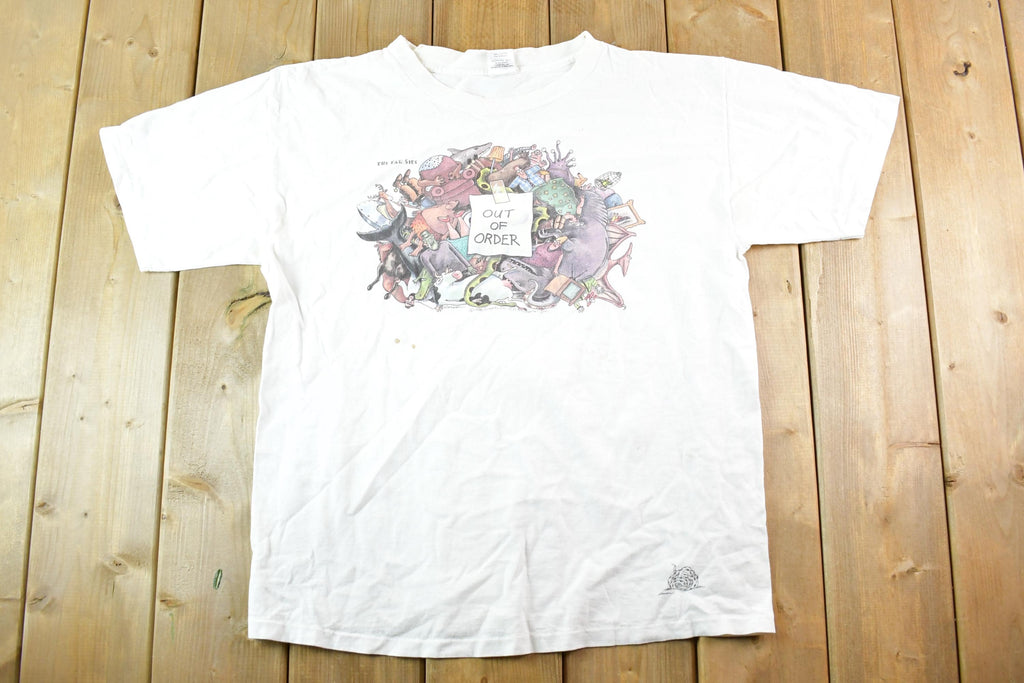 Vintage 1990s The Far Side Out Of Order Souvenir T-Shirt Mens L