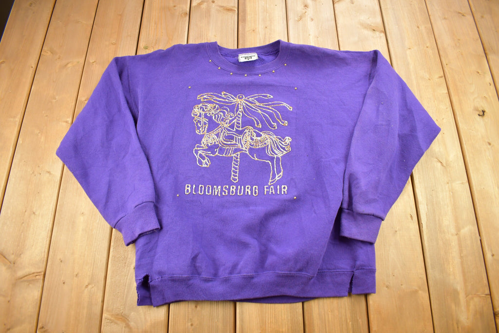 Vintage 1990s Bloomsburg Fair Graphic Crewneck Sweatshirt