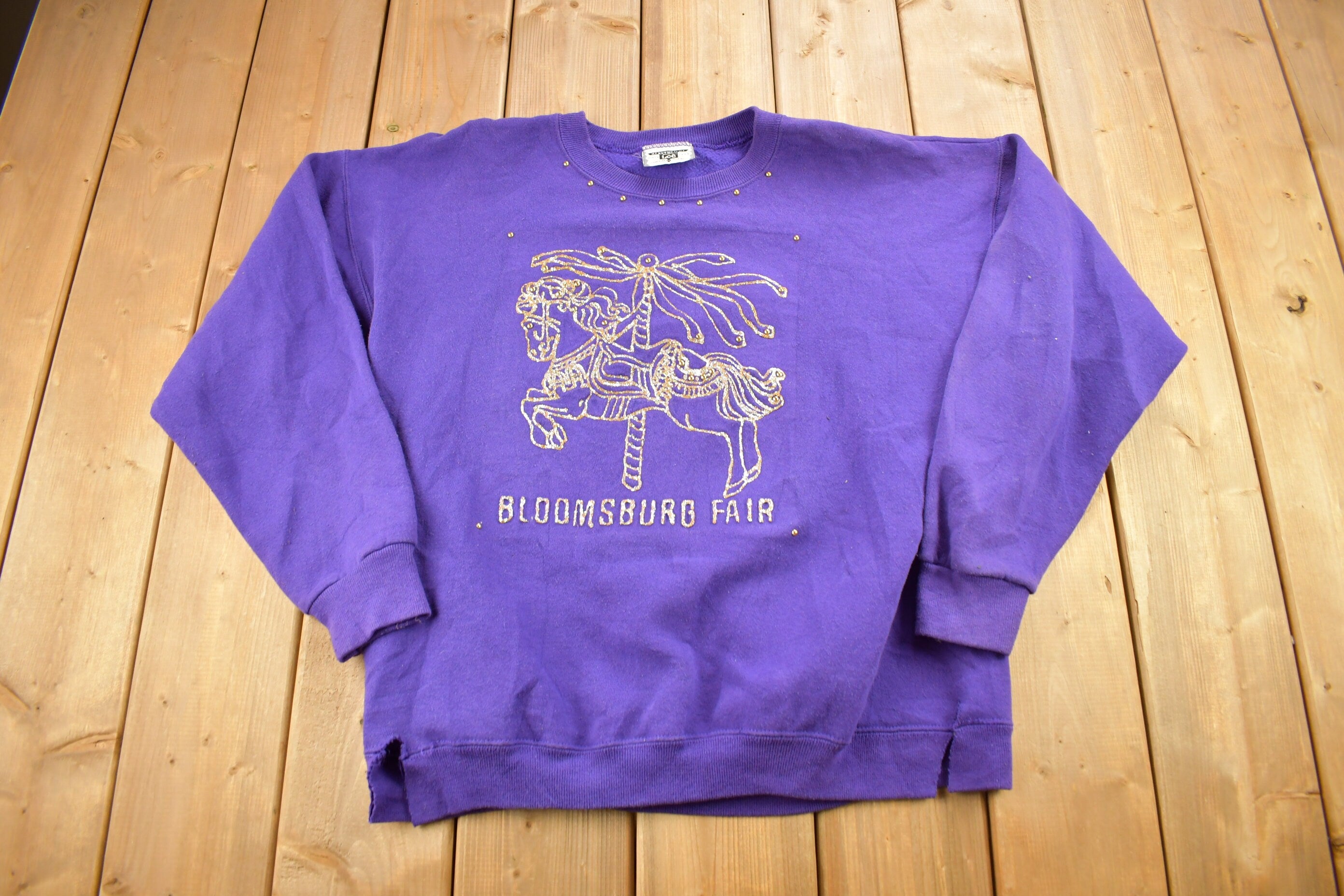 Vintage 1990s Bloomsburg Fair Graphic Crewneck Sweatshirt
