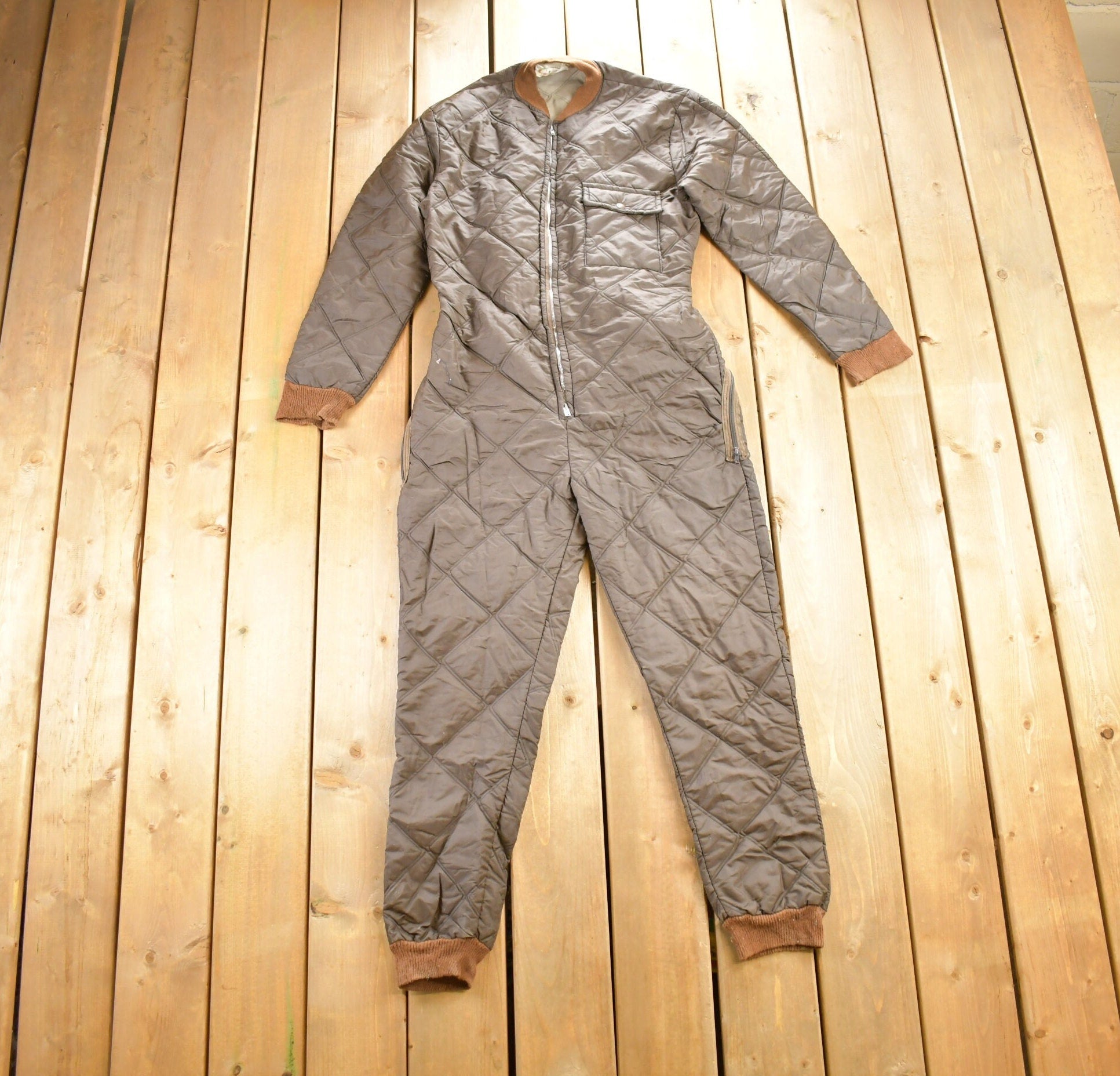 Vintage 1980s Sears Wearmaster Jumpsuit Size 36 x 30