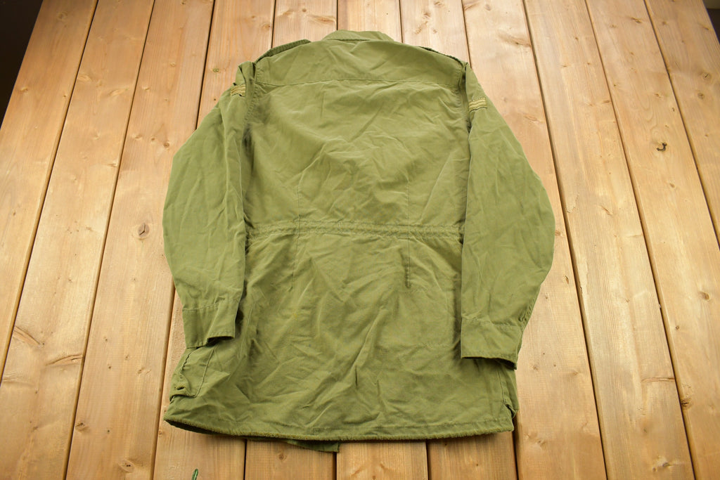 Vintage 1980s Canadian Army Military Field Jacket