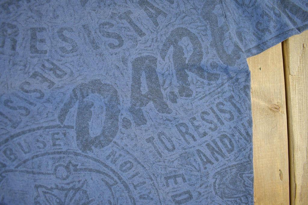 Vintage 1990s D.A.R.E All Over Print Graphic T-Shirt Men's XL