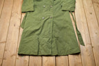 Vintage 1980s Military Trench Coat