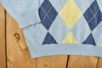 Vintage 1990s John Ashford Cashmere Argyle Sweater