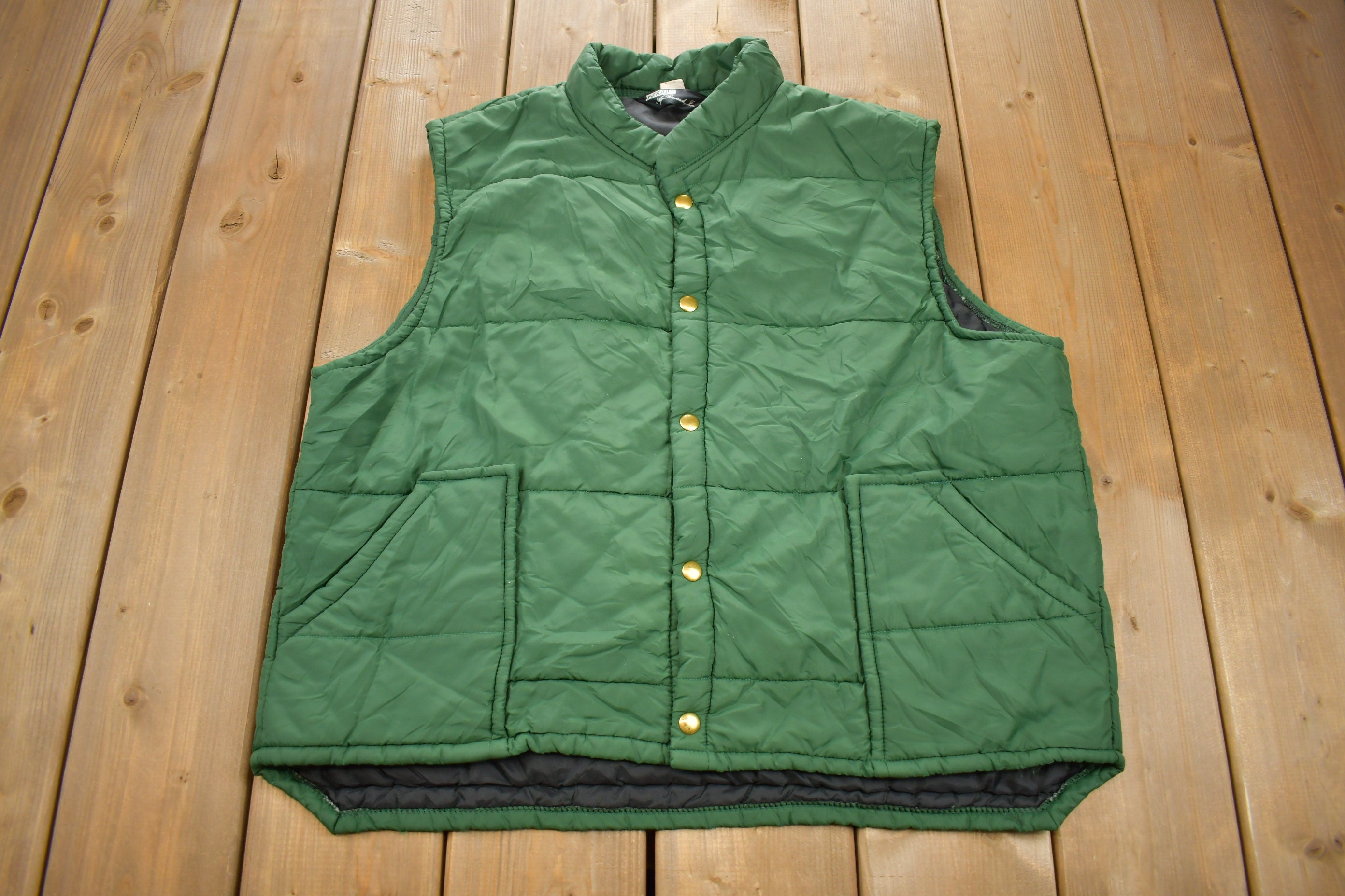 Vintage 1980s Green Dekalb Hunting Vest