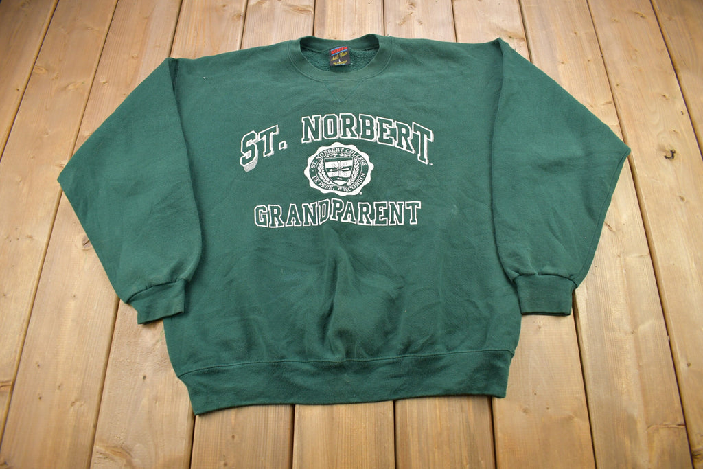 Vintage 1990s St Norbert College Grandparent Collegiate Crewneck