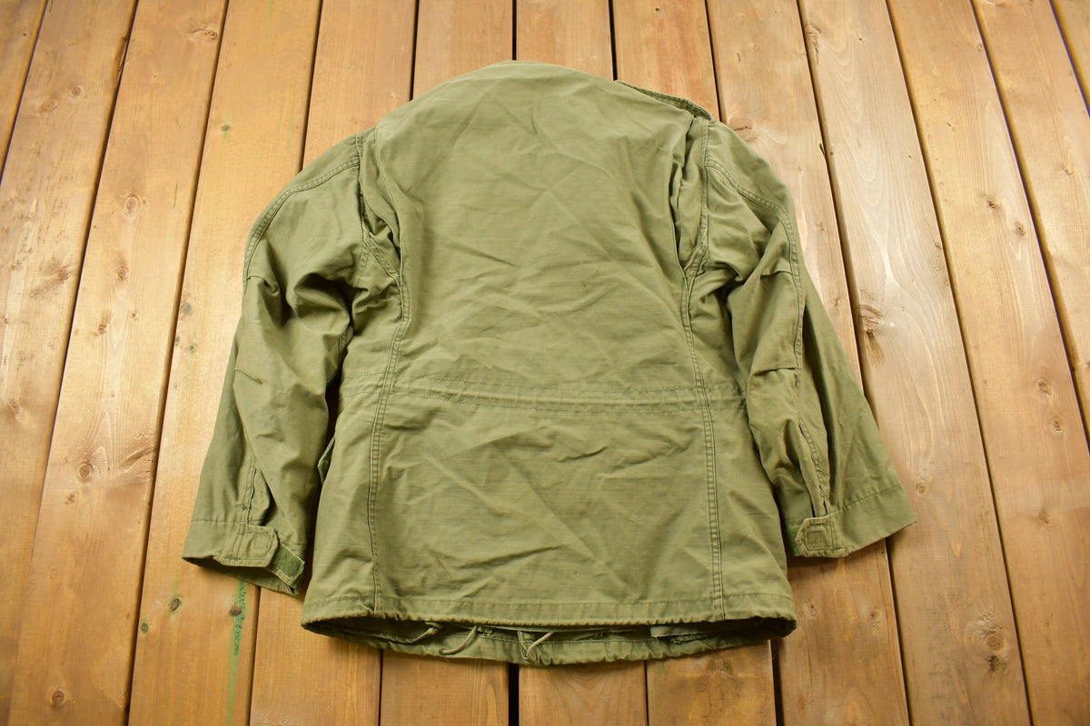 Vintage 1980s Army Military Field Jacket