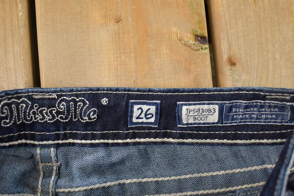 Vintage Y2K Miss Me Bedazzled Low Rise Jeans Women's Size 26x31