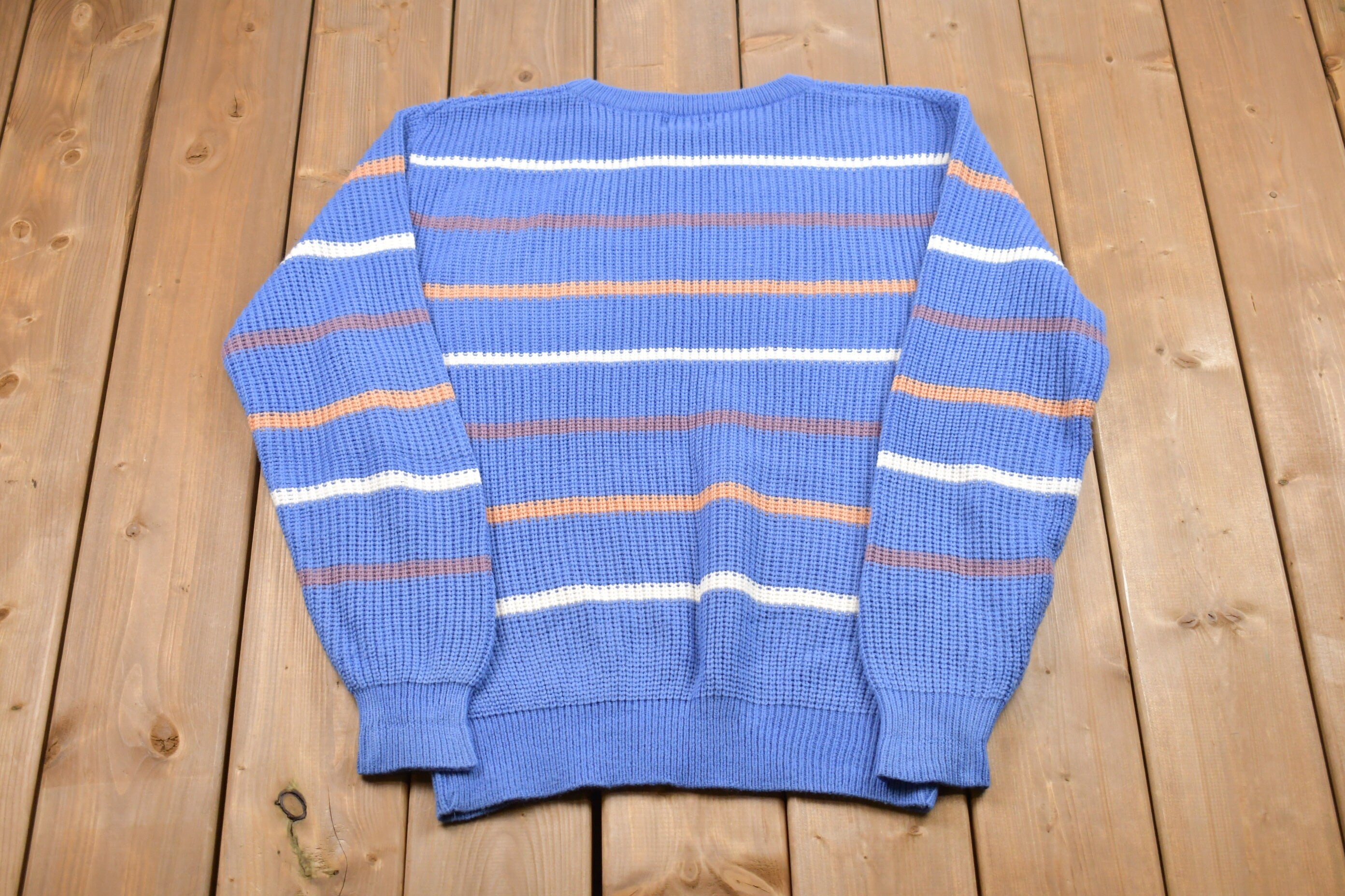 Vintage Sir William Knitted Striped Sweater
