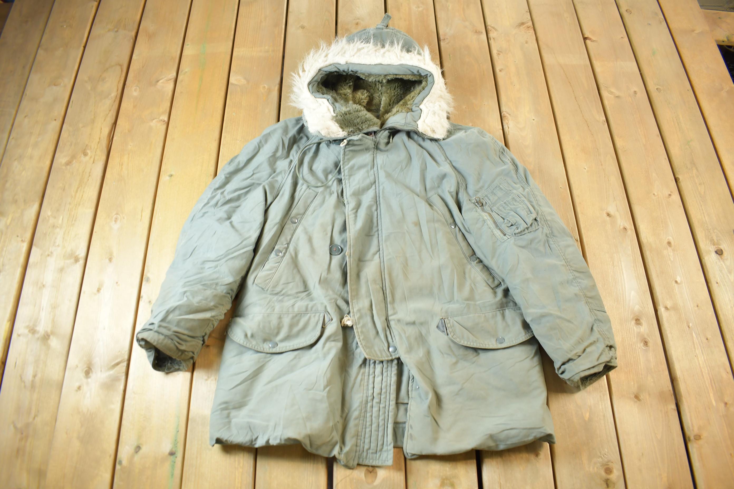 Vintage Military Type N-3B Extreme Cold Weather Flying Jacket