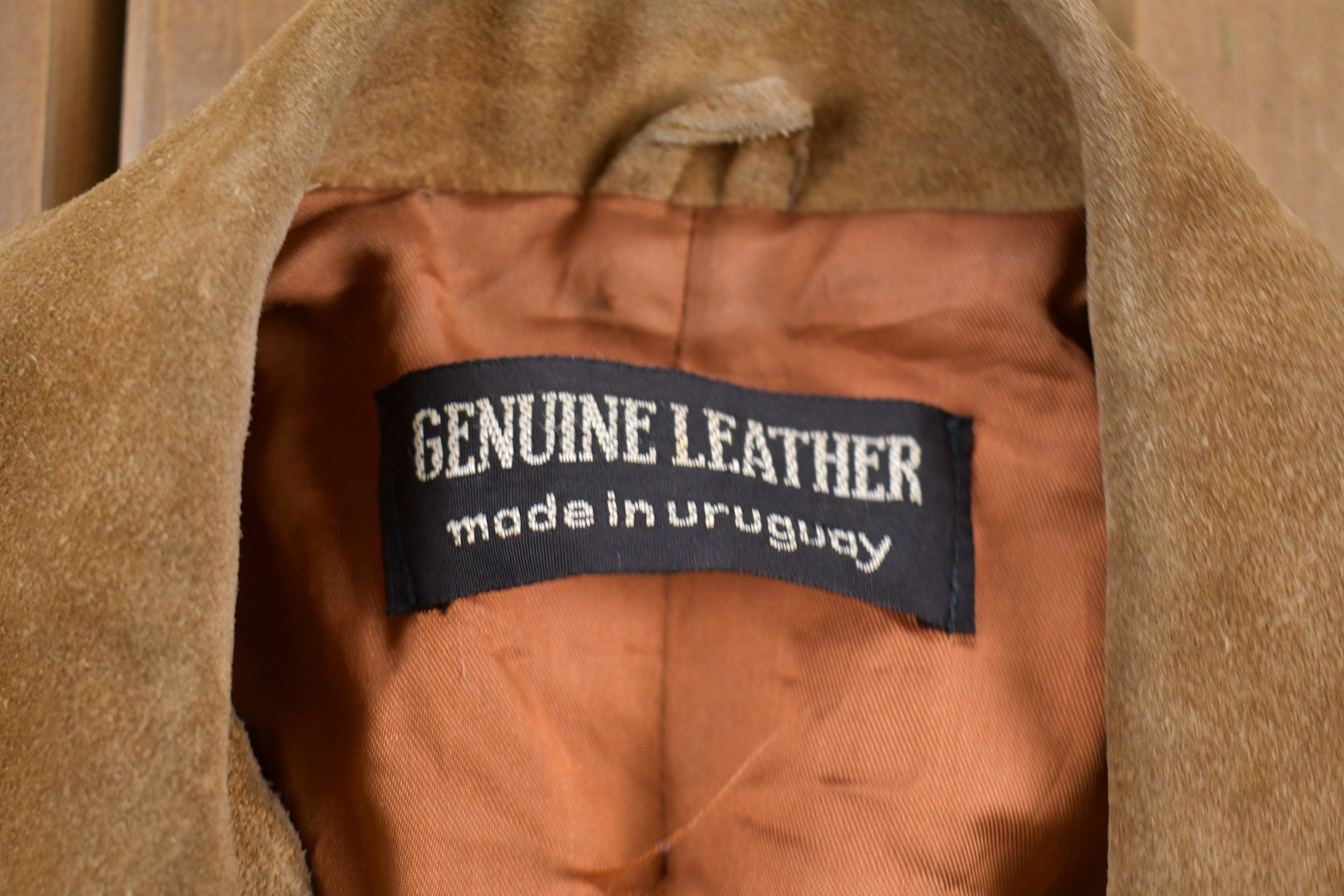 Vintage 1970s Genuine Leather Suede Leather Jacket