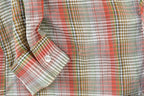 Vintage 1980s Red Plaid Western Button Up Shirt