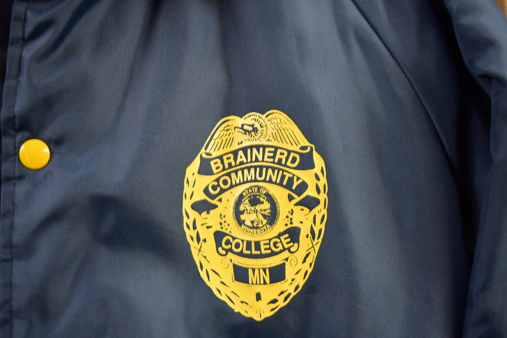 Vintage 1980s Brainerd Community College Bomber Jacket
