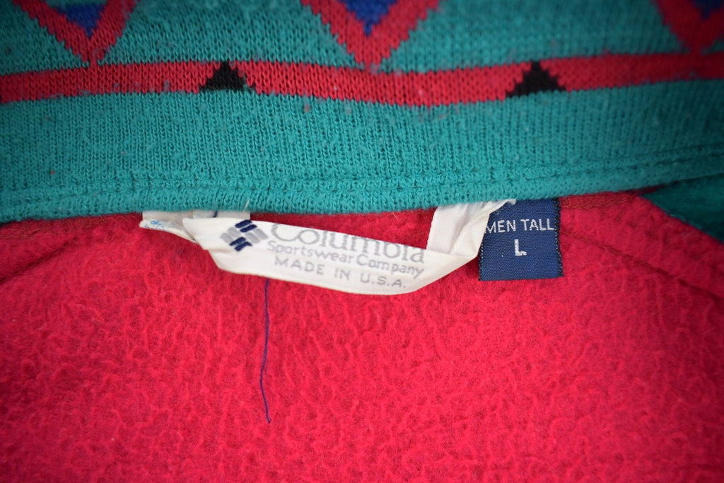 Vintage 1990s Columbia Sportswear Full Zip Thick Fleece Sweater