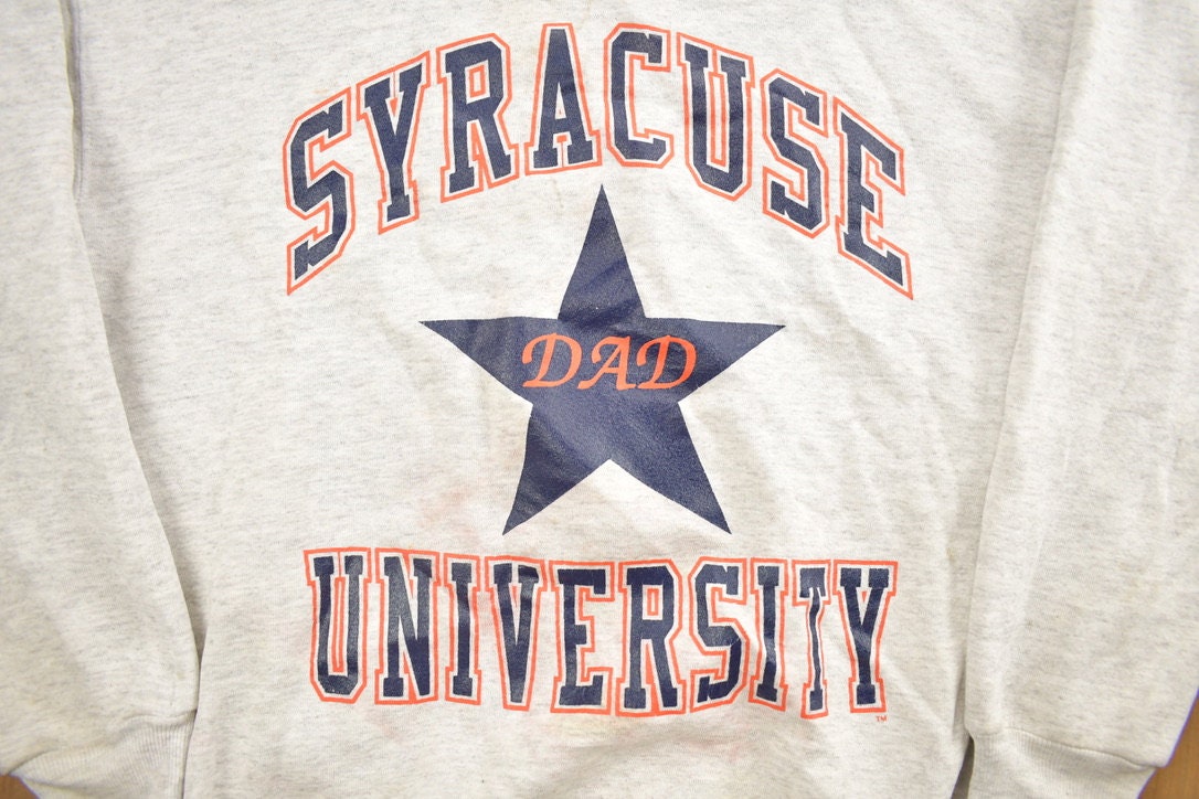 Vintage 1990s Syracuse University Star Dad Collegiate Crewneck