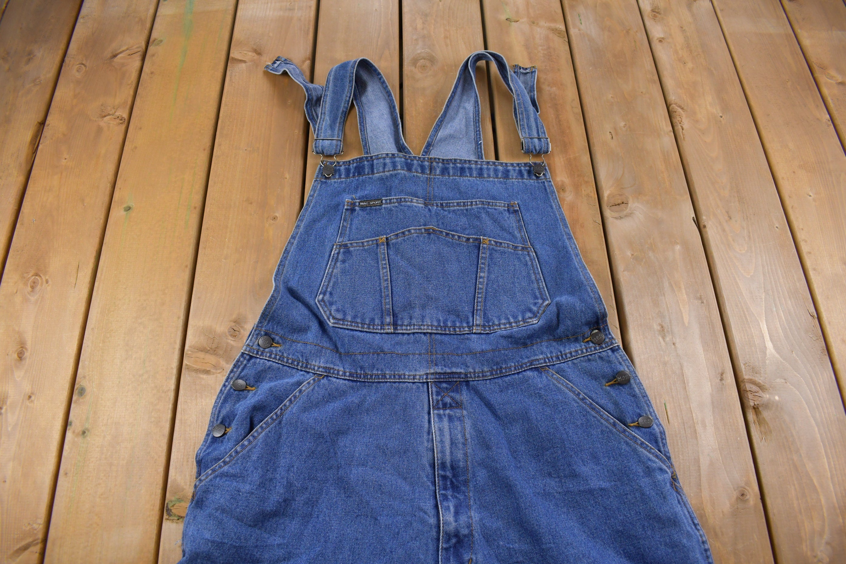 Vintage 1990s MaC Sport Jean Overalls Size XL