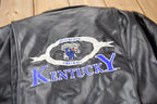 Vintage 1990s University of Kentucky Wildcats Collegiate Football NCAA Leather Jacket Size Women's Large