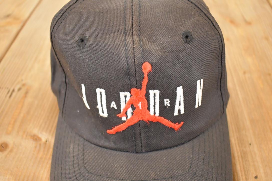 Vintage 1990s Nike Air Jordan 23 Embroidered Snapback NBA Hat / 90's Jordans Basketball Cap
