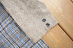 Vintage 1980s 100% Wool Plaid Blazer Jacket Size M