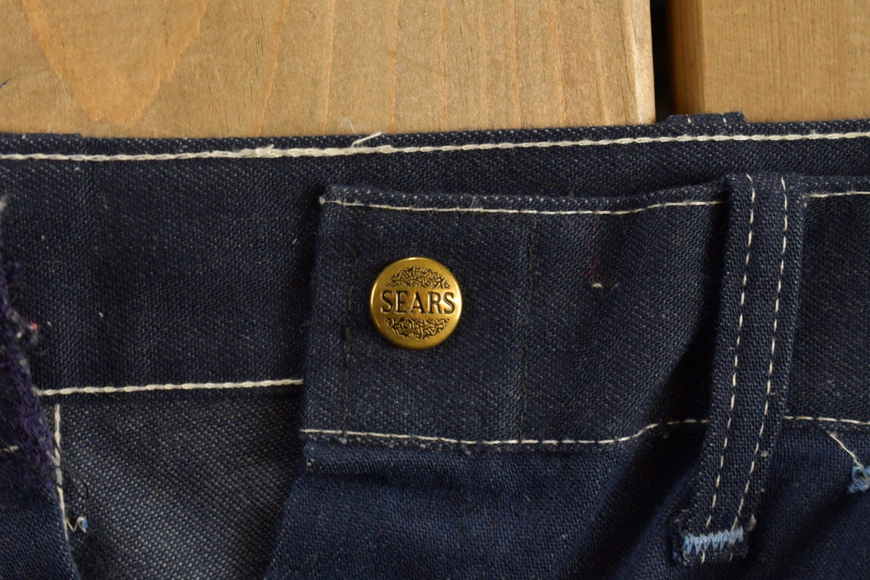 Vintage 1980s Sears Union Made Denim Jeans Size 33 x 28.5