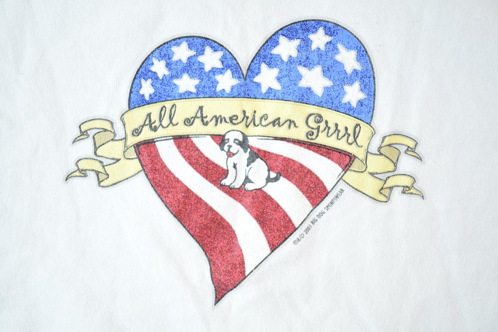 Vintage 1990s All American Grrrl Souvenir Big Dogs T-Shirt Men's Large