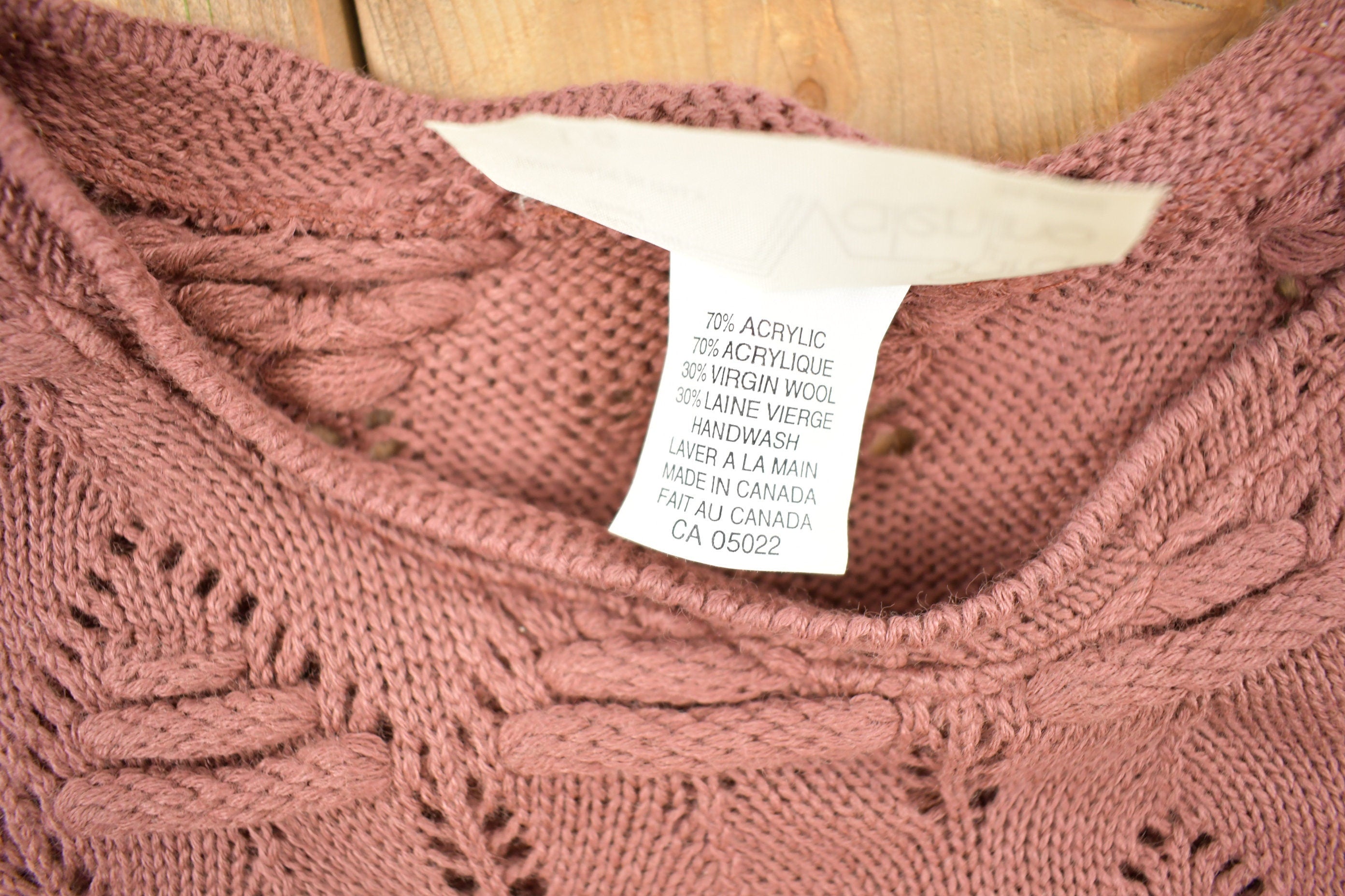 Vintage 1990s Sara Valentina Yarn Knit Sweater