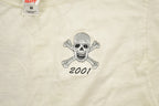Vintage Embroidered Skull Crew Graphic T-Shirt