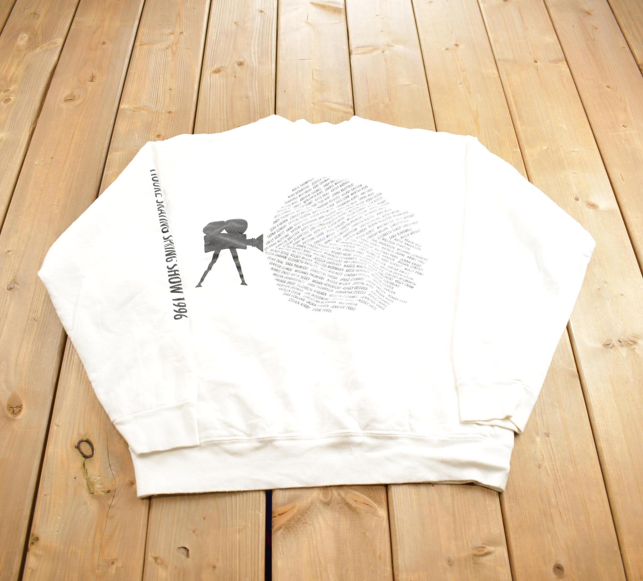 Vintage 1996 North Iowa Figure Skating Club Souvenir Travel Crewneck Sweatshirt