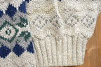 Vintage 1990s Abstract Pattern Knitted Crewneck Sweater