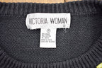 Vintage 1990s Christmas Theme Women's Knit Sweater