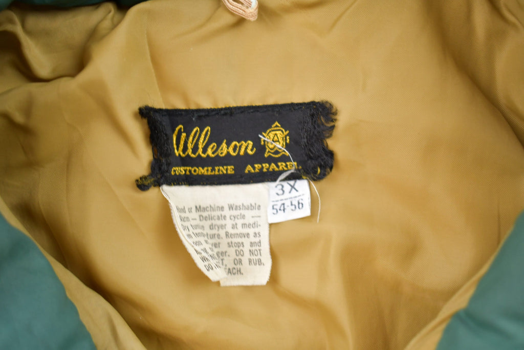 Vintage 1970s Alleson Zip Up Puffer Vest