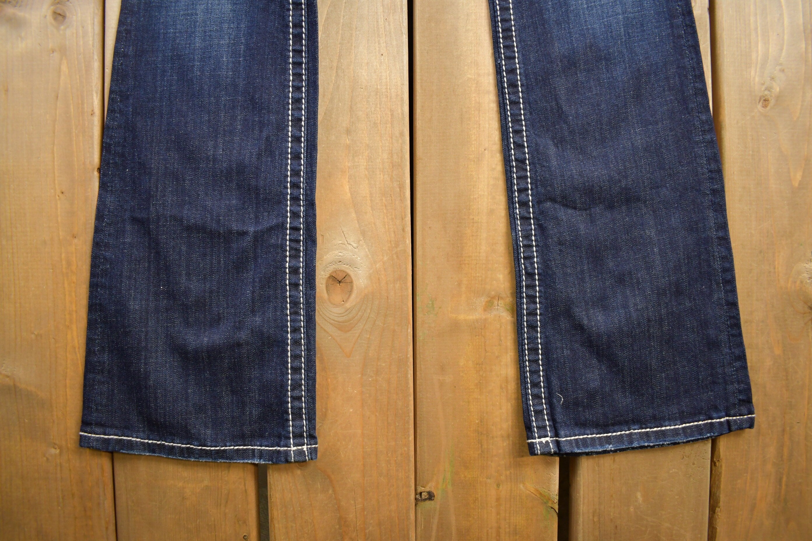 Vintage Y2K Miss Me Bedazzled Low Rise Jeans Size 26x34