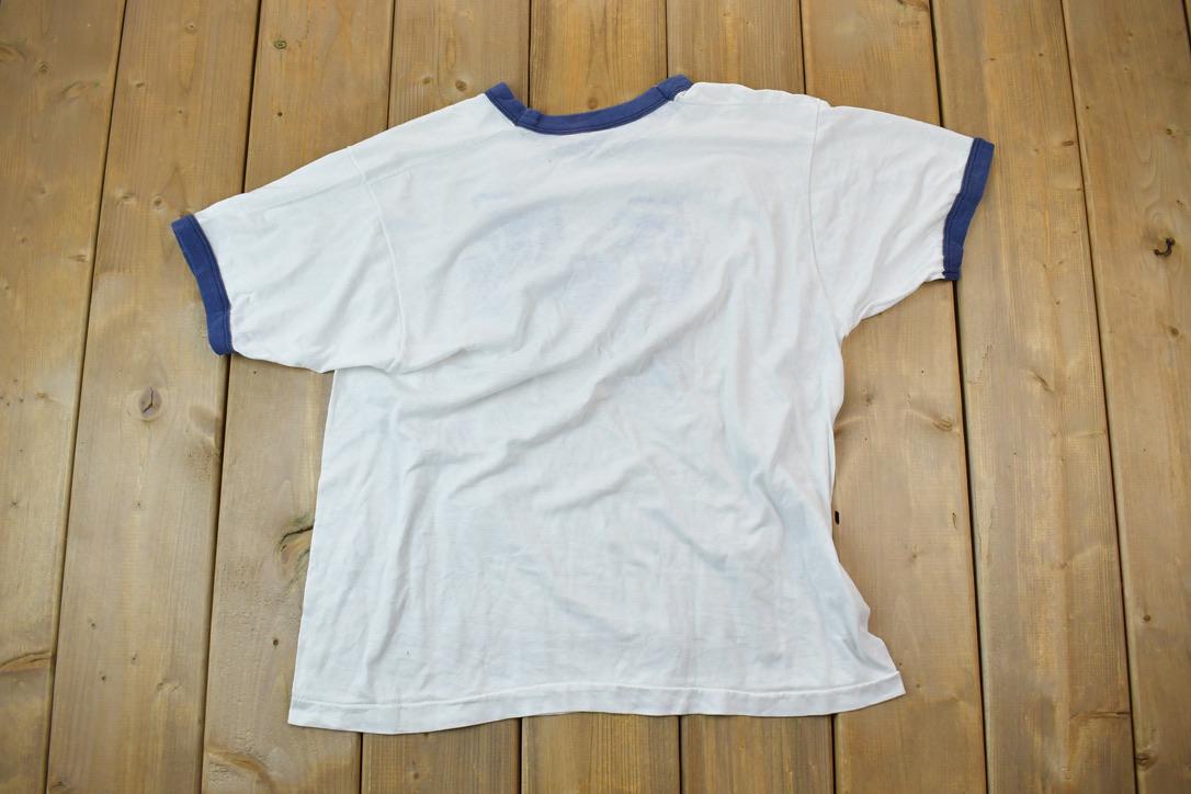 Vintage 1980s Navy Big N Graphic T-Shirt