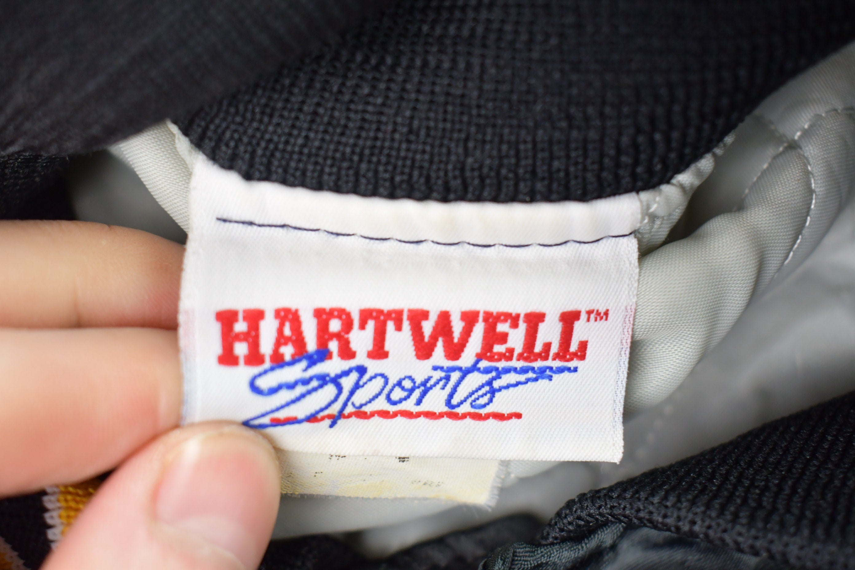 Vintage 1990s Hartwell Sports Leasco Satin Bomber Jacket