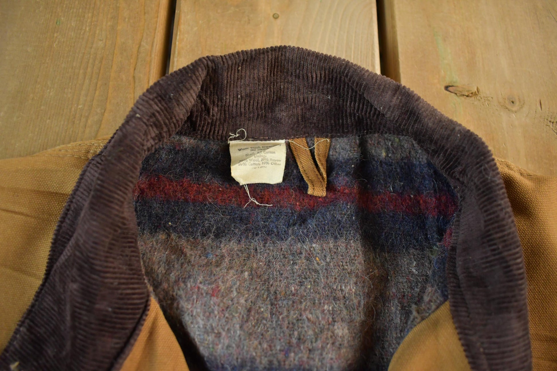 Vintage 1980s Carhartt Chore Barn Coat Jacket Men's 48 Large