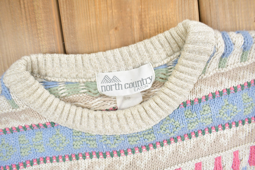 Vintage 1990s North Country Knit Crewneck Sweater