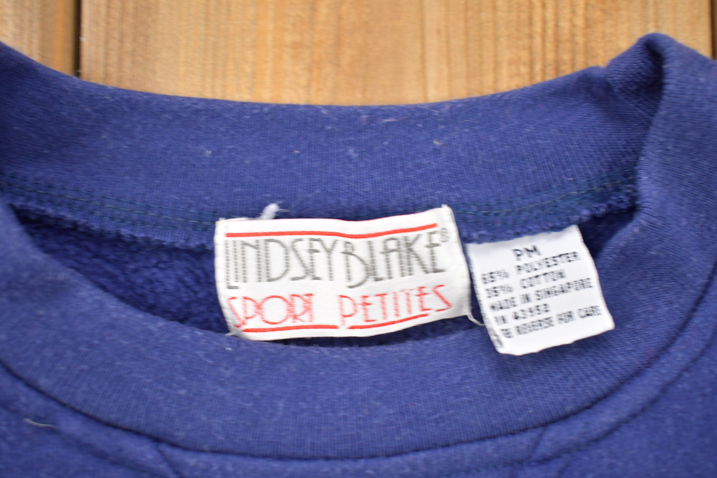 Vintage 1990s Blank Blue Crewneck Sweatshirt /