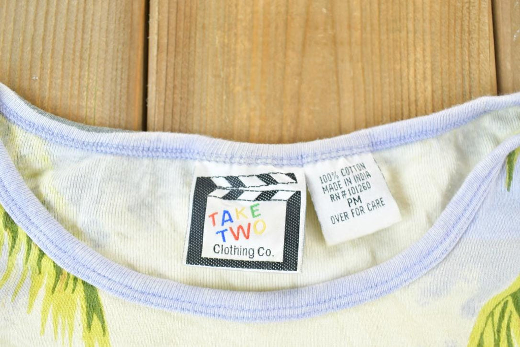 Vintage 1990s Neon Beach AOP Single Stitch T-Shirt