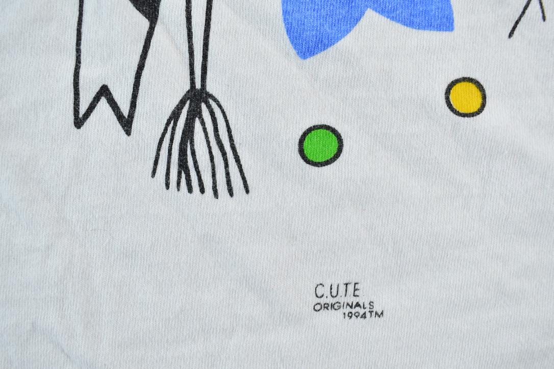 Vintage 1990s Nothing Is Ever Simple Cow Souvenir Cartoon Single Stitch Graphic Print T-Shirt