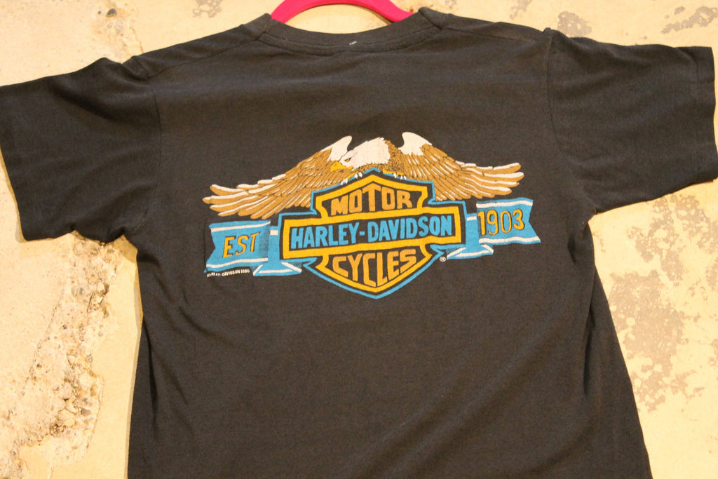 Vintage 1986 Harley Davidson Great American Hog T-Shirt