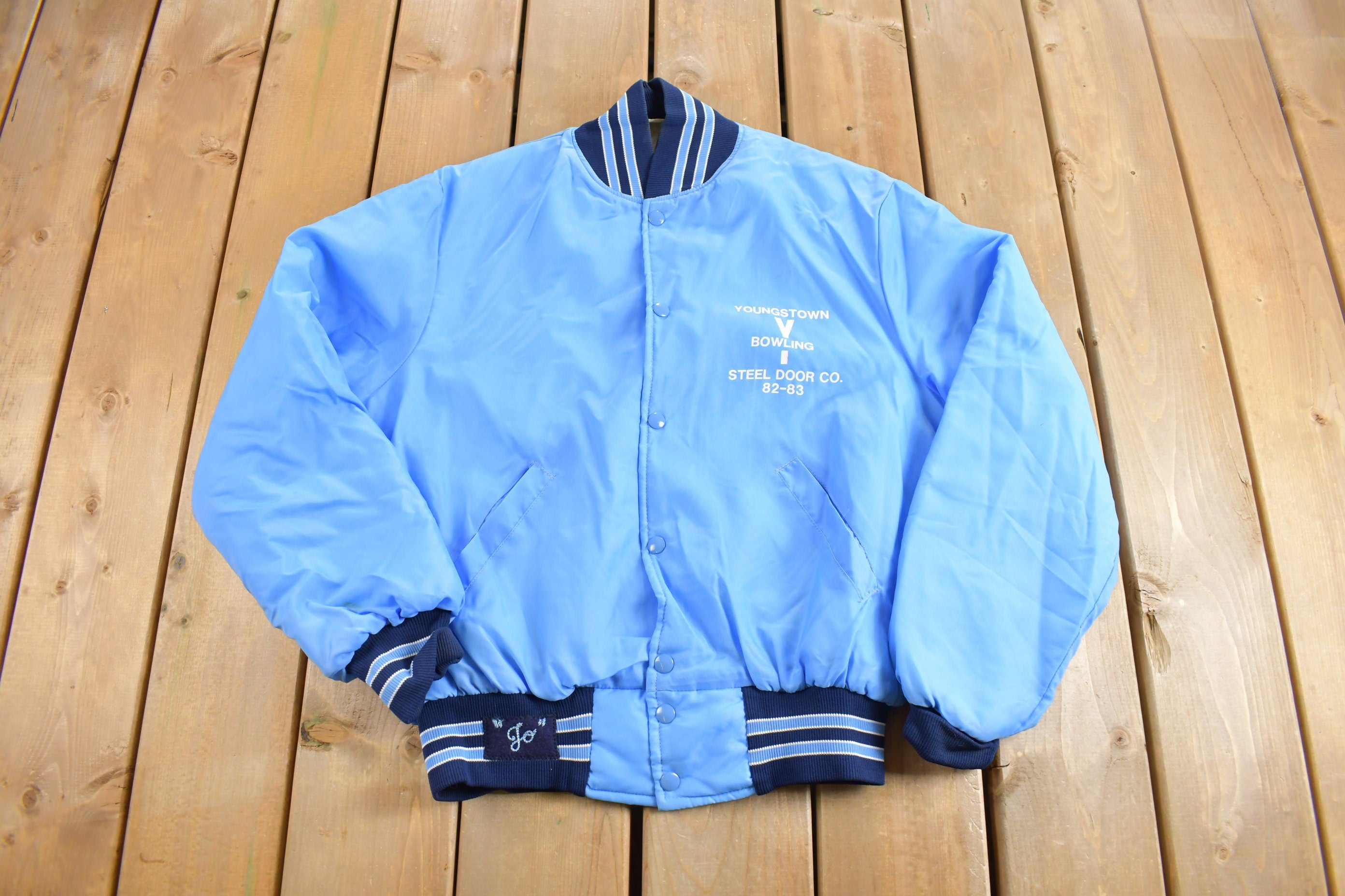 Vintage 1983 Youngstown Bowling Satin Bomber Jacket