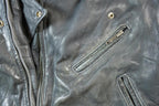 Vintage 1980s Leather Gold Harley Davidson Motorcycle Perfectly Distressed Biker Jacket Made In USA