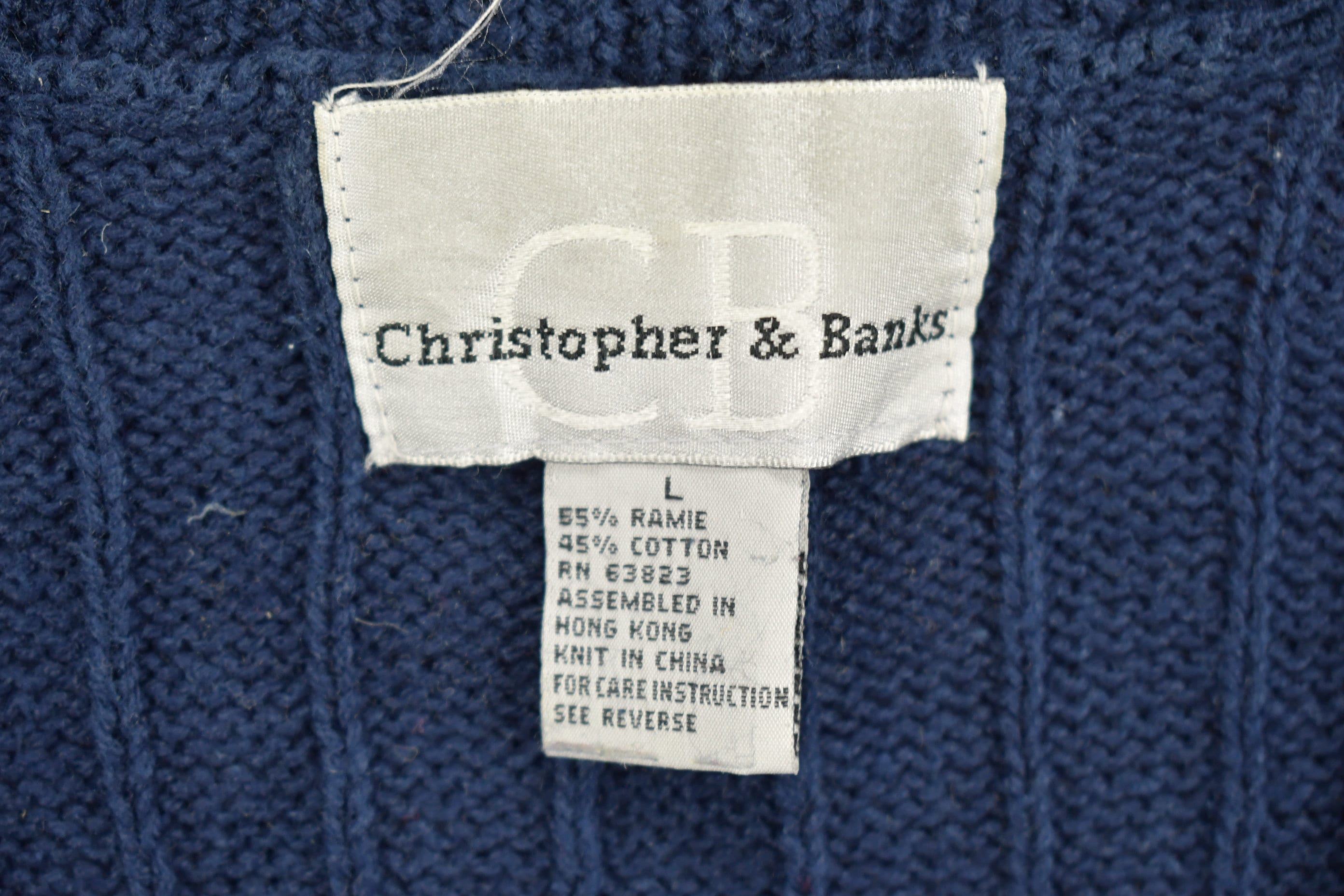 Vintage 1990s Christopher And Banks Knit Cardigan Sweater Vest