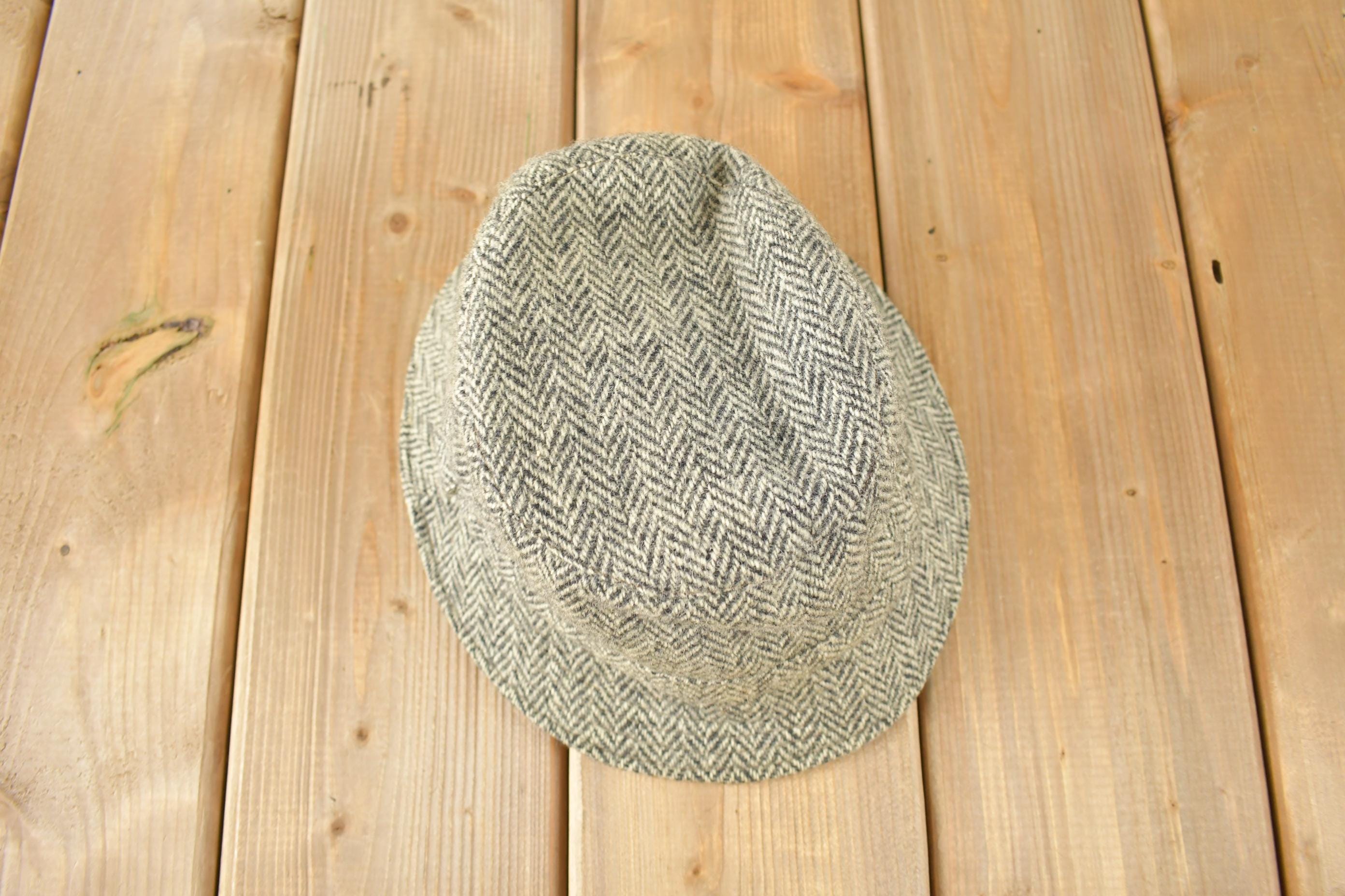 Vintage 1980s Harris Tweed Bucket Hat