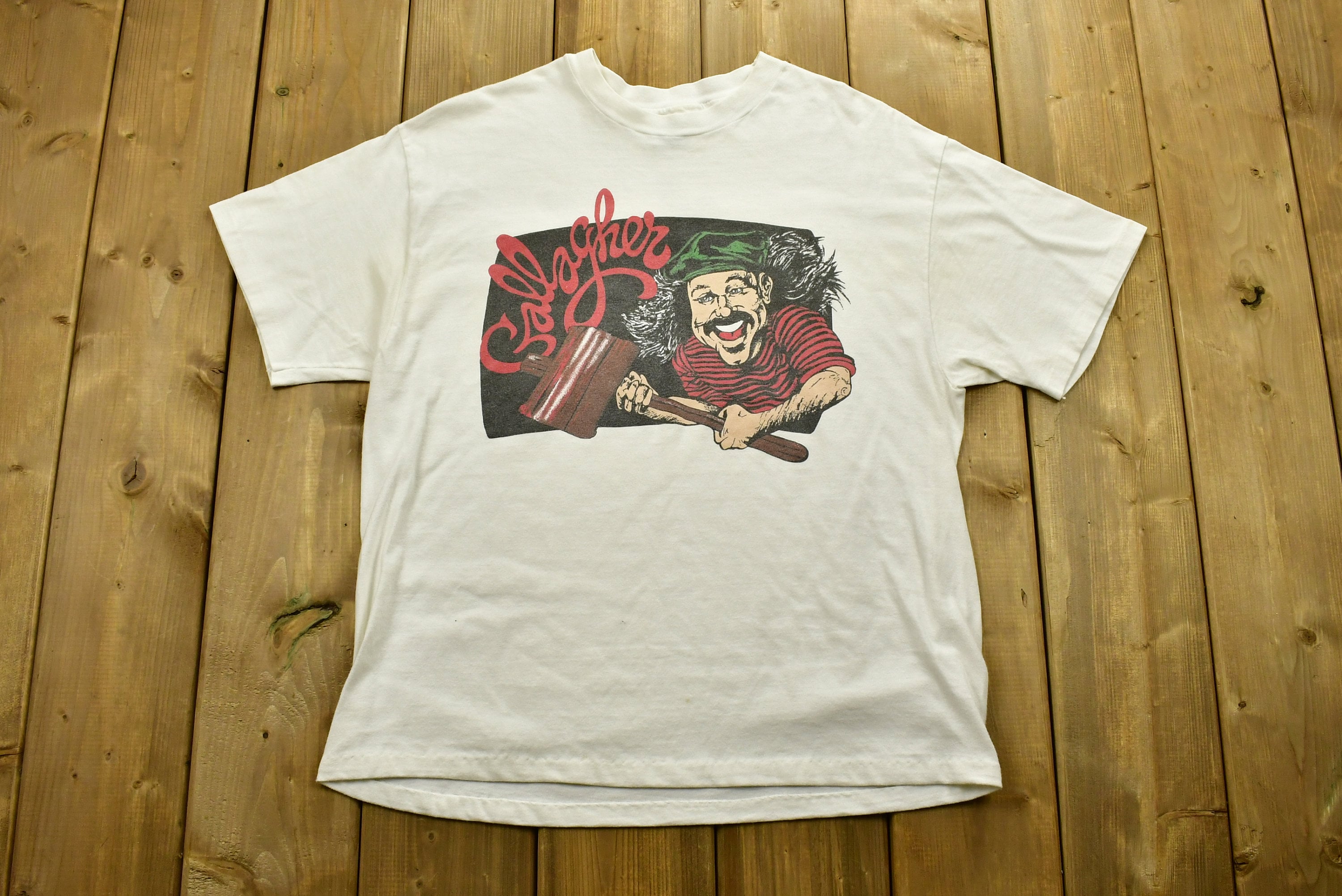 Vintage 90's Gallagher Hammer Graphic T-Shirt