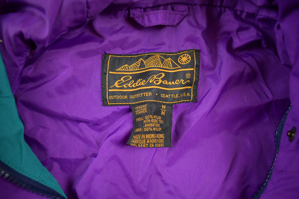 Vintage 1990s Eddie Bauer Purple Ski Jacket  90s Eddie Bauer  Athletic Zip Up  Vintage Winter Jacket  Eddie Bauer Jacket